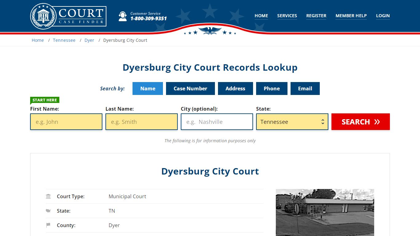 Dyersburg City Court Records | Dyersburg, Dyer County, TN Court Case Lookup